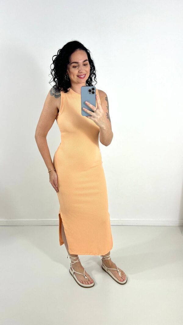 Vestido Canelado Candy Color - Image 4