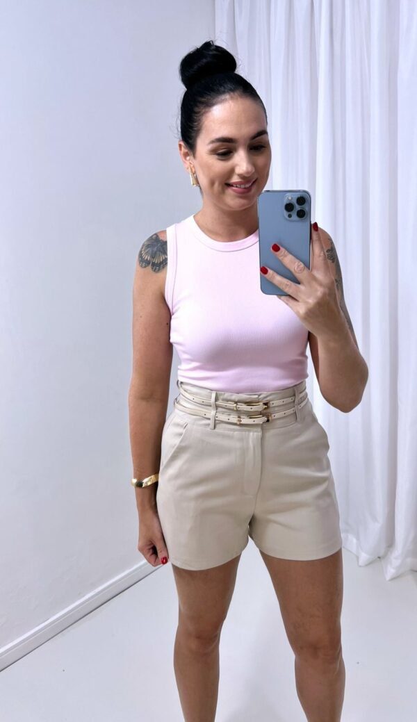 Short 2 Cintos Nude