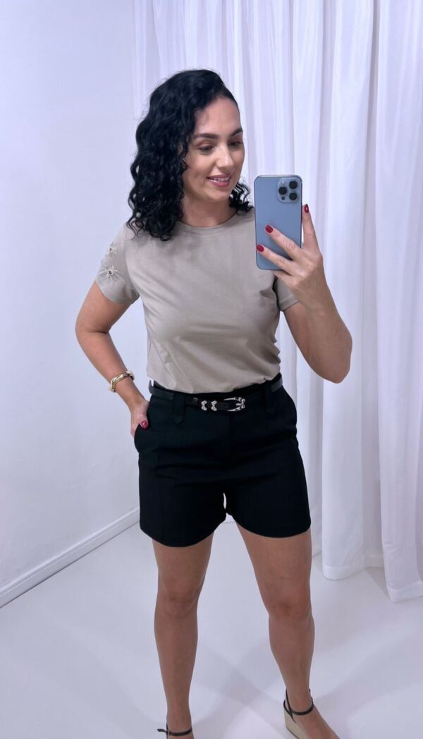 Short Alfaiataria Preto