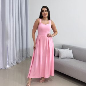 Vestido Longo Rosa
