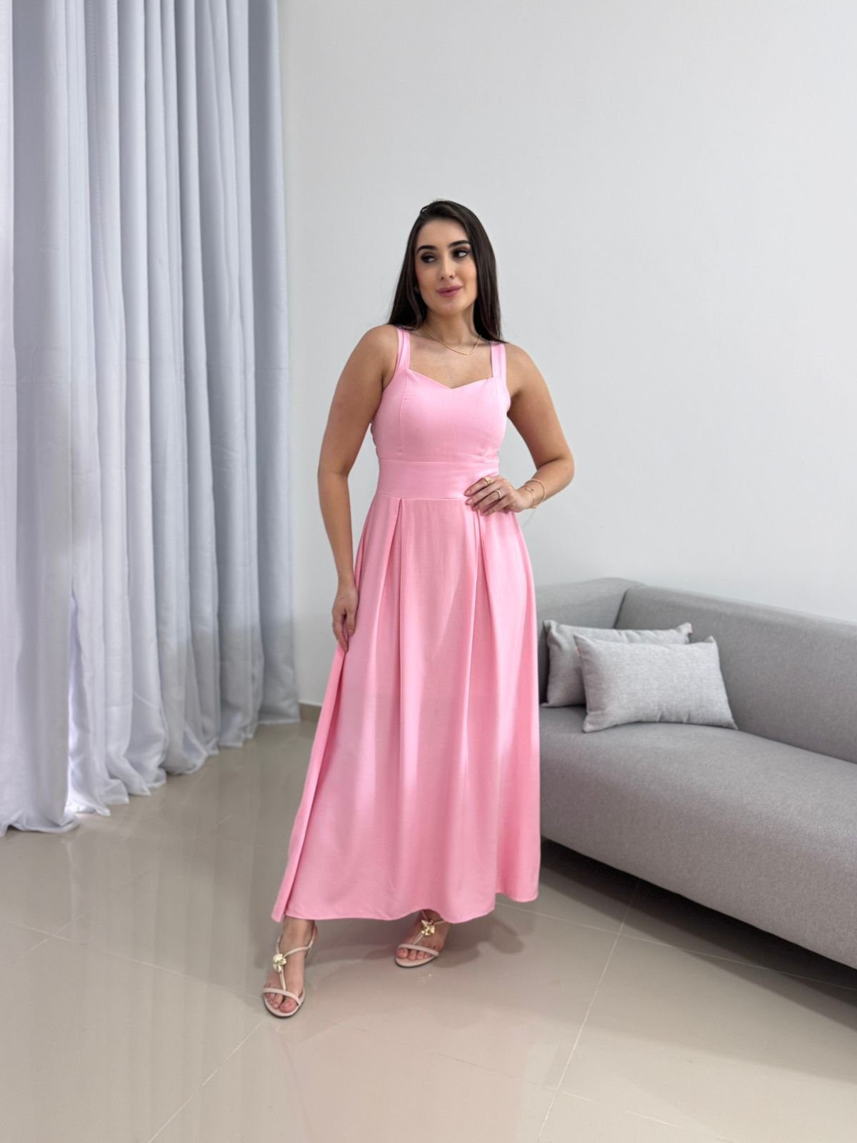 Vestido Longo Rosa 1 Vestido Longo Rosa