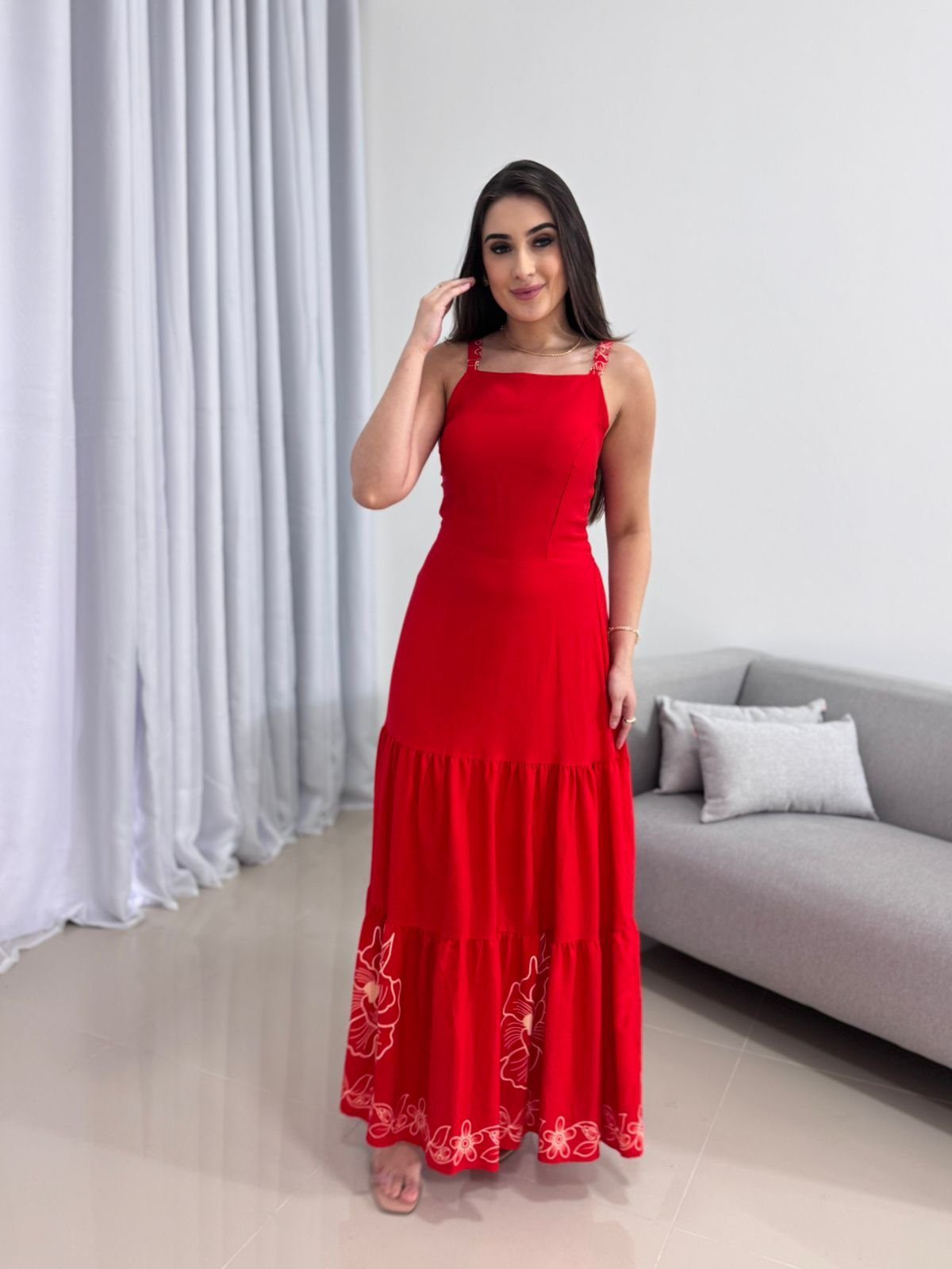 Vestido Longo Vermelho 1 Vestido Longo Vermelho