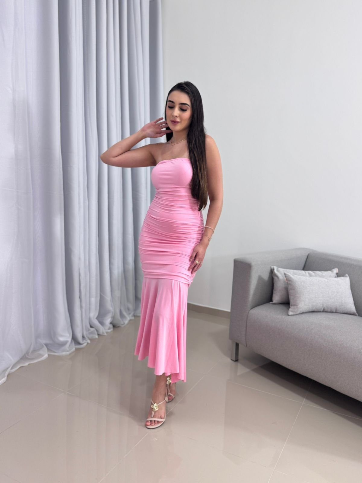 Vestido Rosa Poliamida 6 Vestido Rosa Poliamida - Imagem 6