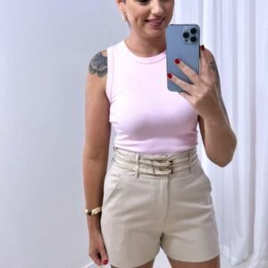 Short 2 Cintos Nude