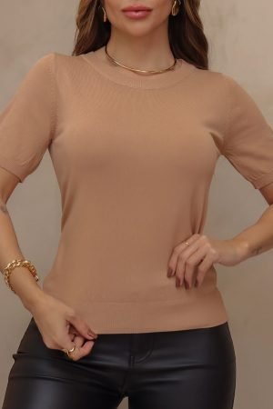 Blusa Clássica Modal Fresh Caramelo