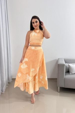 Conjunto-Saia-Midi-Laranja-Floral-7.jpeg